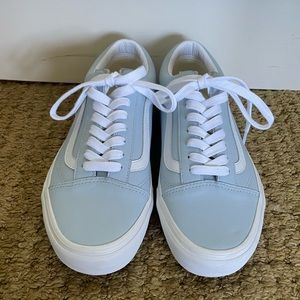 BLUE LEATHER OLD SKOOL VANS